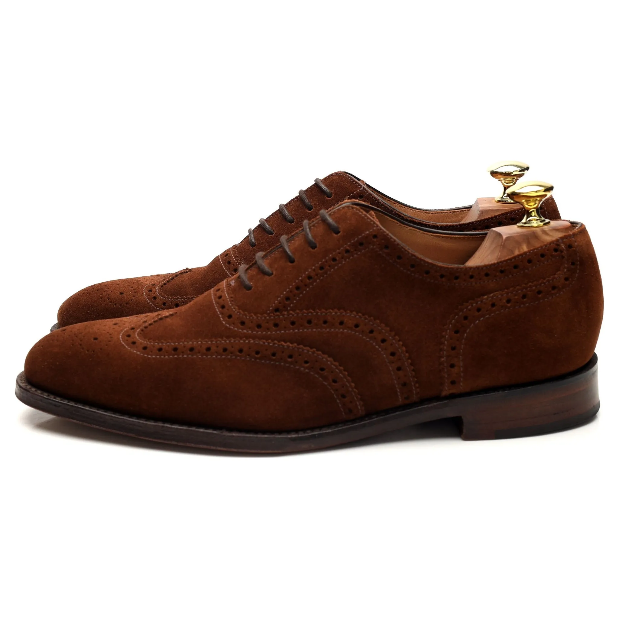 1880 'Buckingham' Brown Suede Oxford Brogues UK 7 F