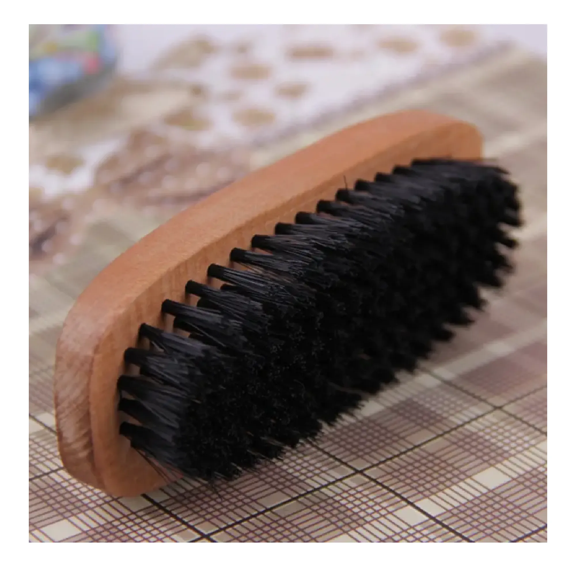 1pc Shoe Brush Professional Boot Shoe Shine And Buff Brush