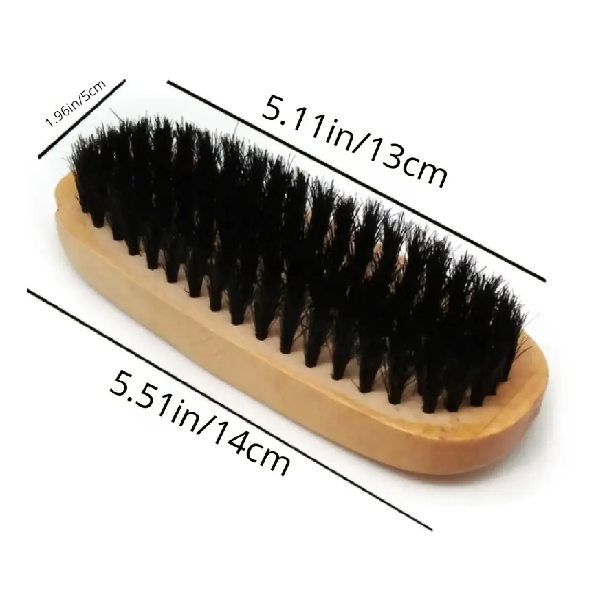 1pc Shoe Brush Professional Boot Shoe Shine And Buff Brush