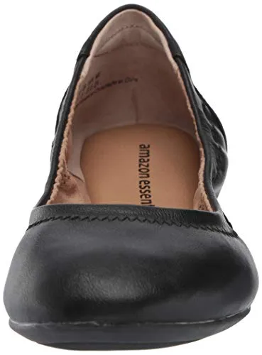 Amazon Essentials Women's Belice Ballet Flat, Black, 8.5 B US