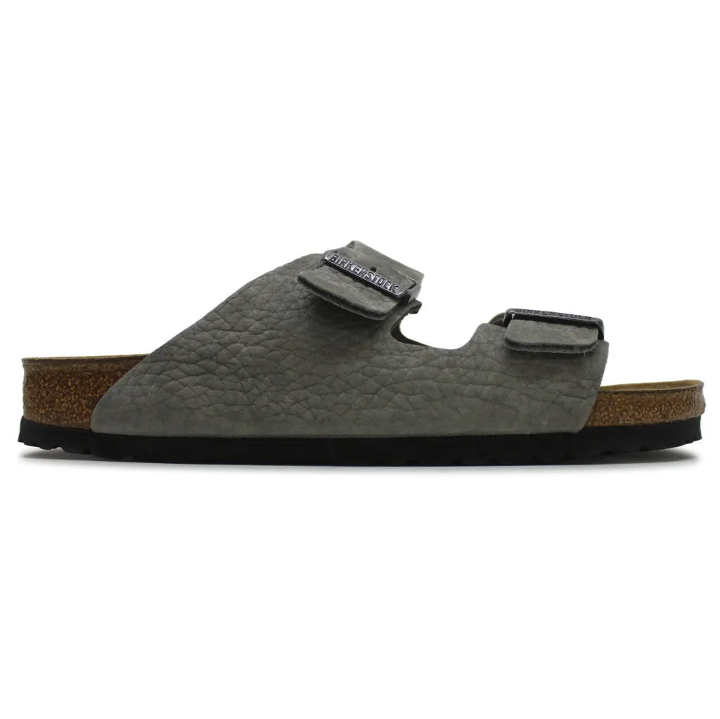 Arizona BS Soft Footbed Nubuck Leather Unisex Slides Sandals