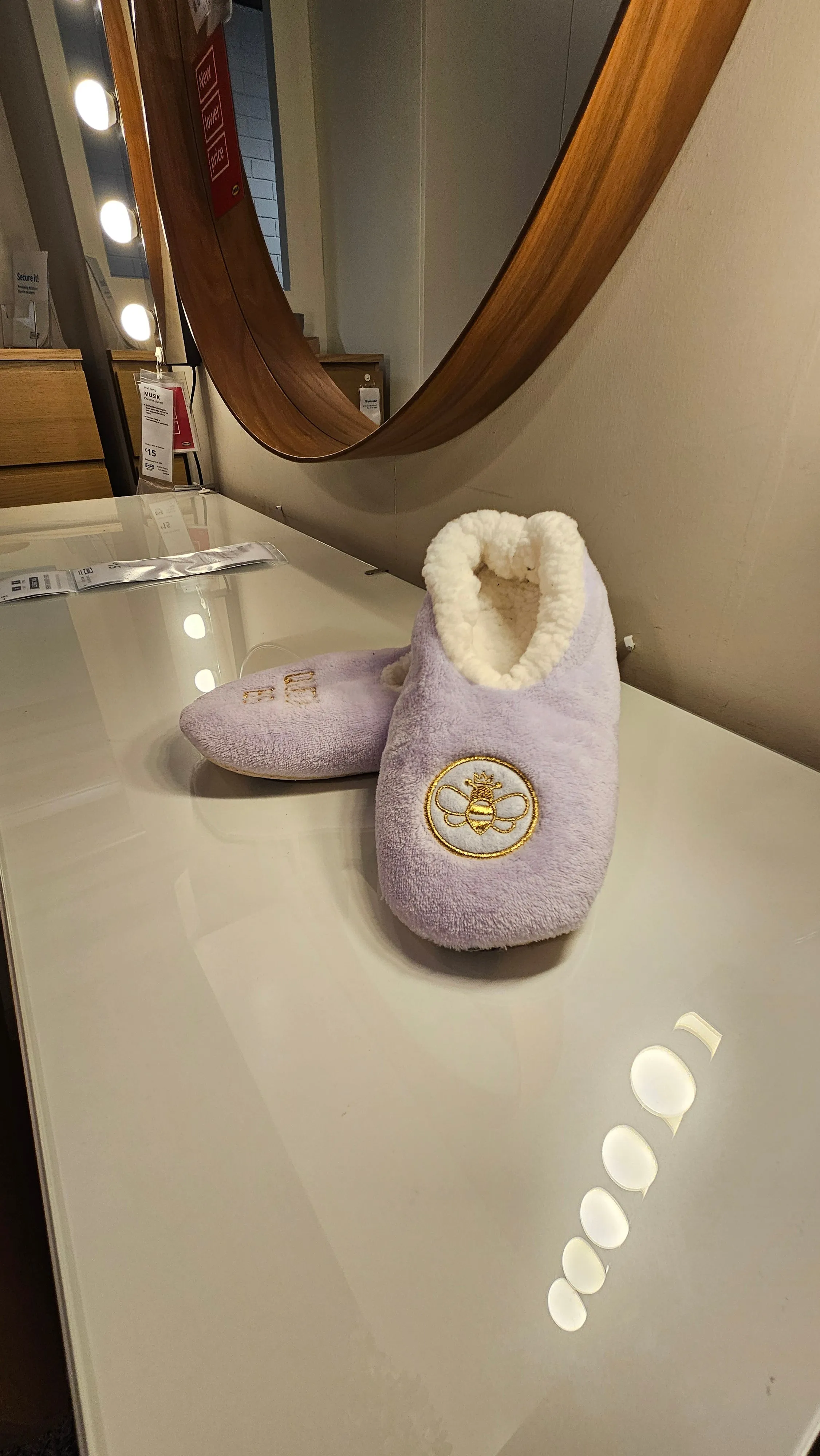 Baffies Light - Queen Bee Slippers