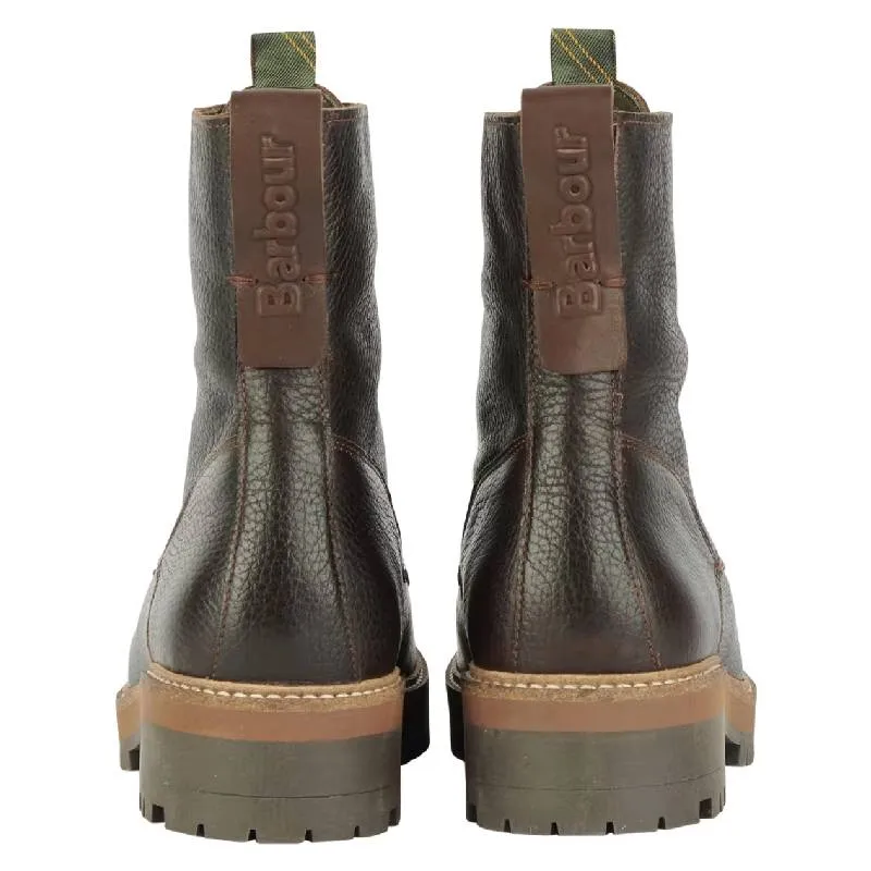 Barbour Lucinda Ladies Derby Boot - Dark Brown