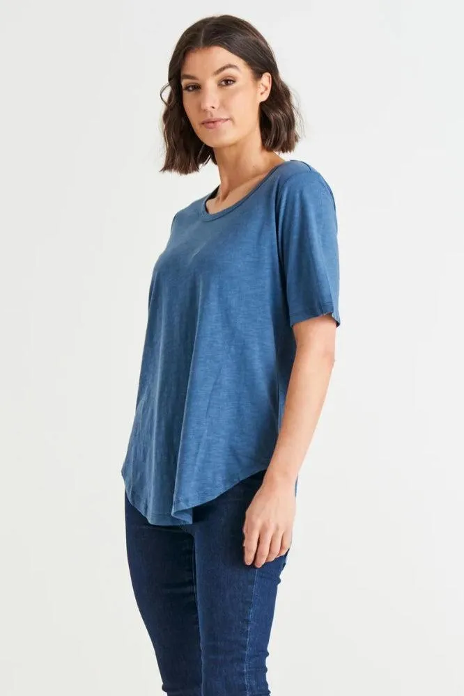 Betty Basics Ariana Tee Steel Blue