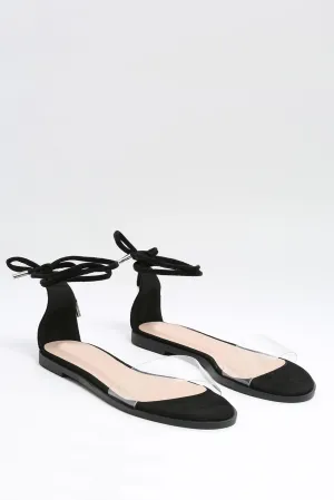 Black Flat Strappy Sandal