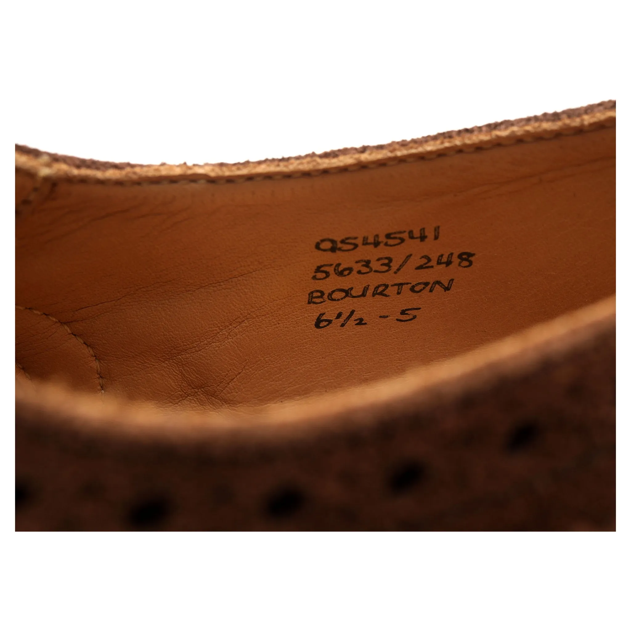 'Bourton' Brown Suede Country Derby Brogues UK 6.5