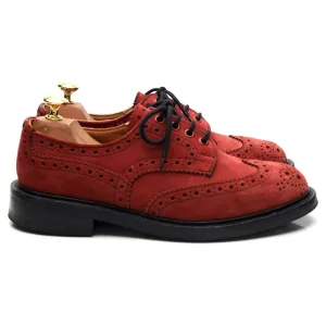 'Bourton' Red Suede Derby Brogues UK 6