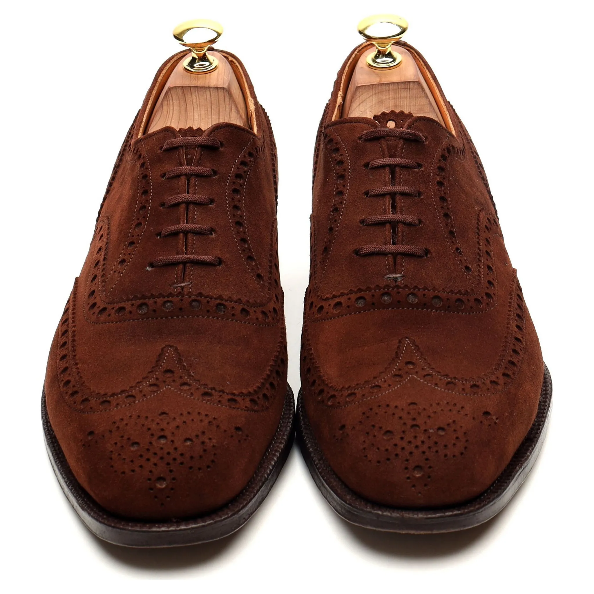 'Buck' Brown Suede Brogues UK 8 F