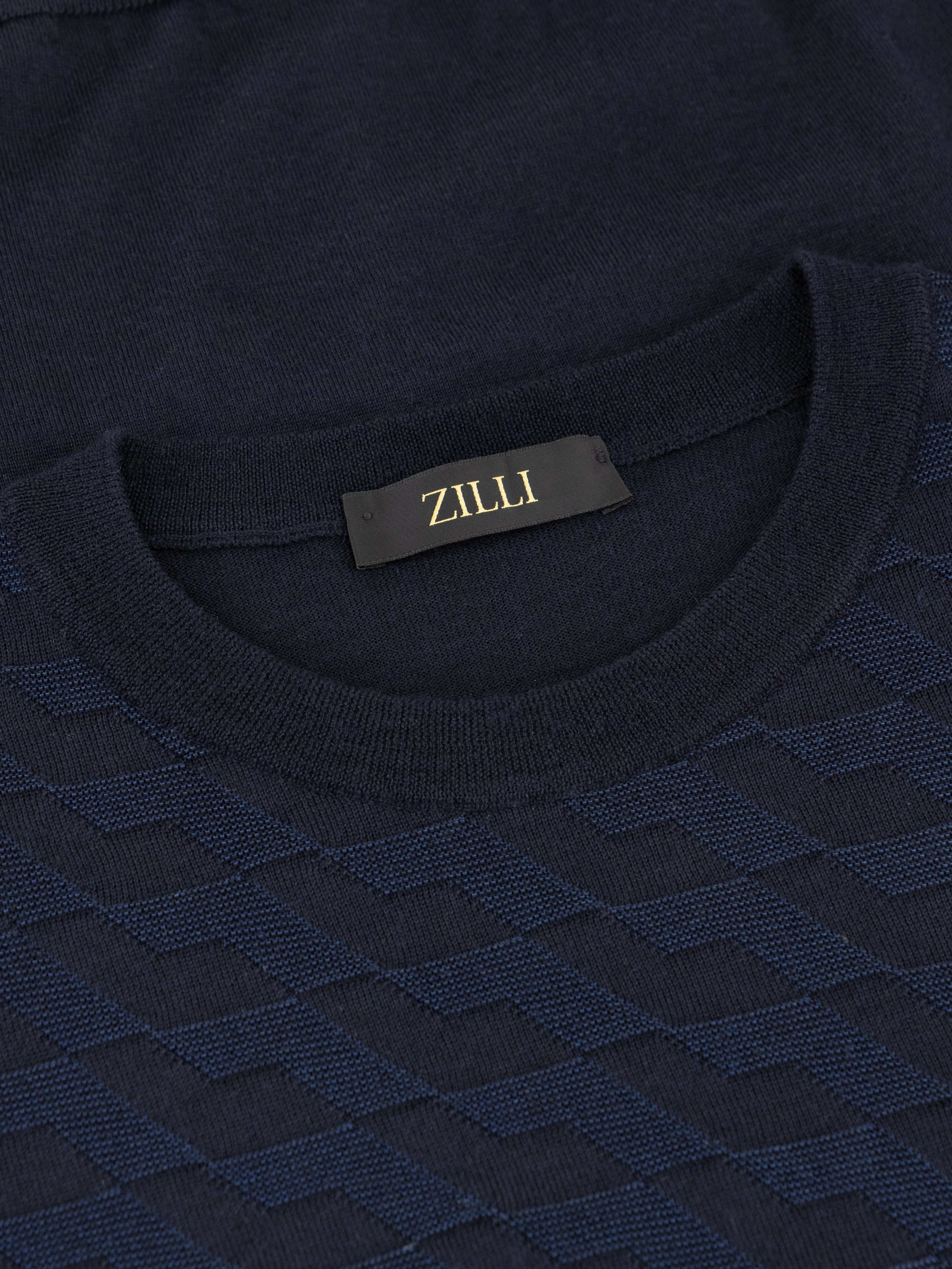 Cashmere and Silk Pullover Dark Navy