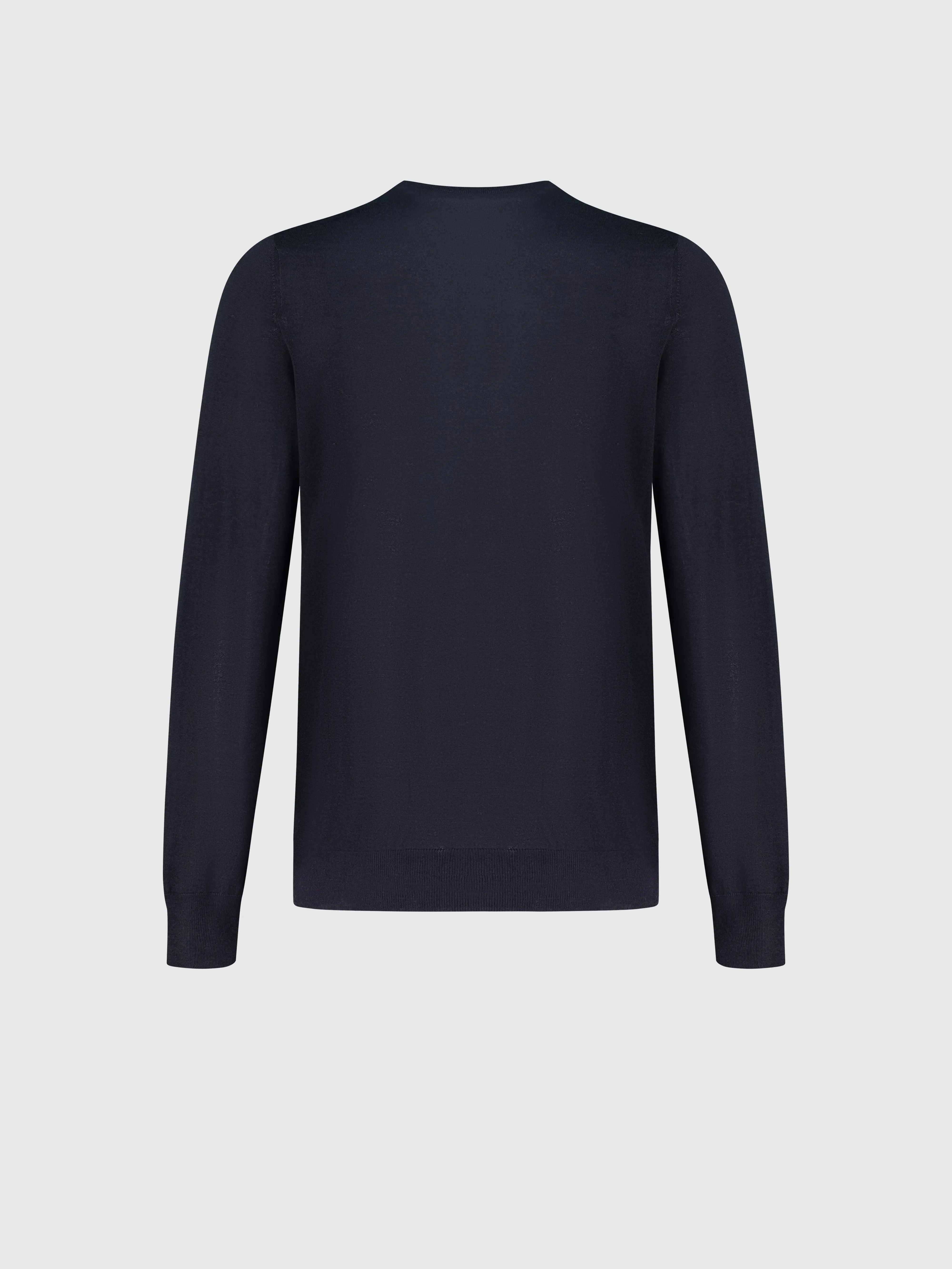 Cashmere and Silk Pullover Dark Navy