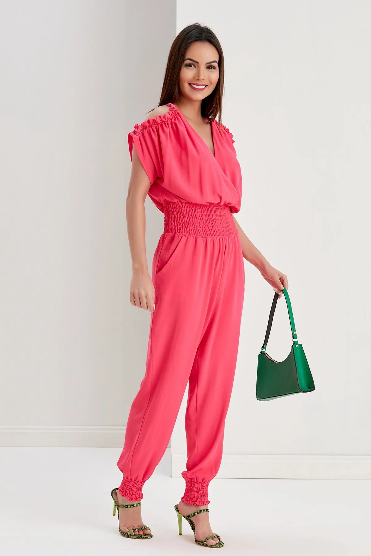 Casual Chic Pink Jumpsuit