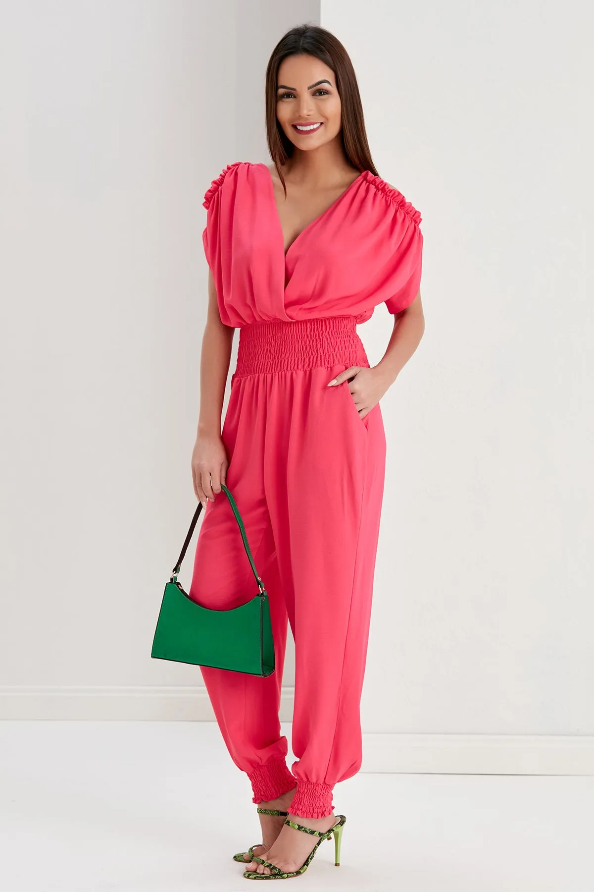 Casual Chic Pink Jumpsuit