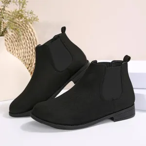 Casual Flat Ankle Boots with Heel and Suede Look for Women | Perfect for Casual Days