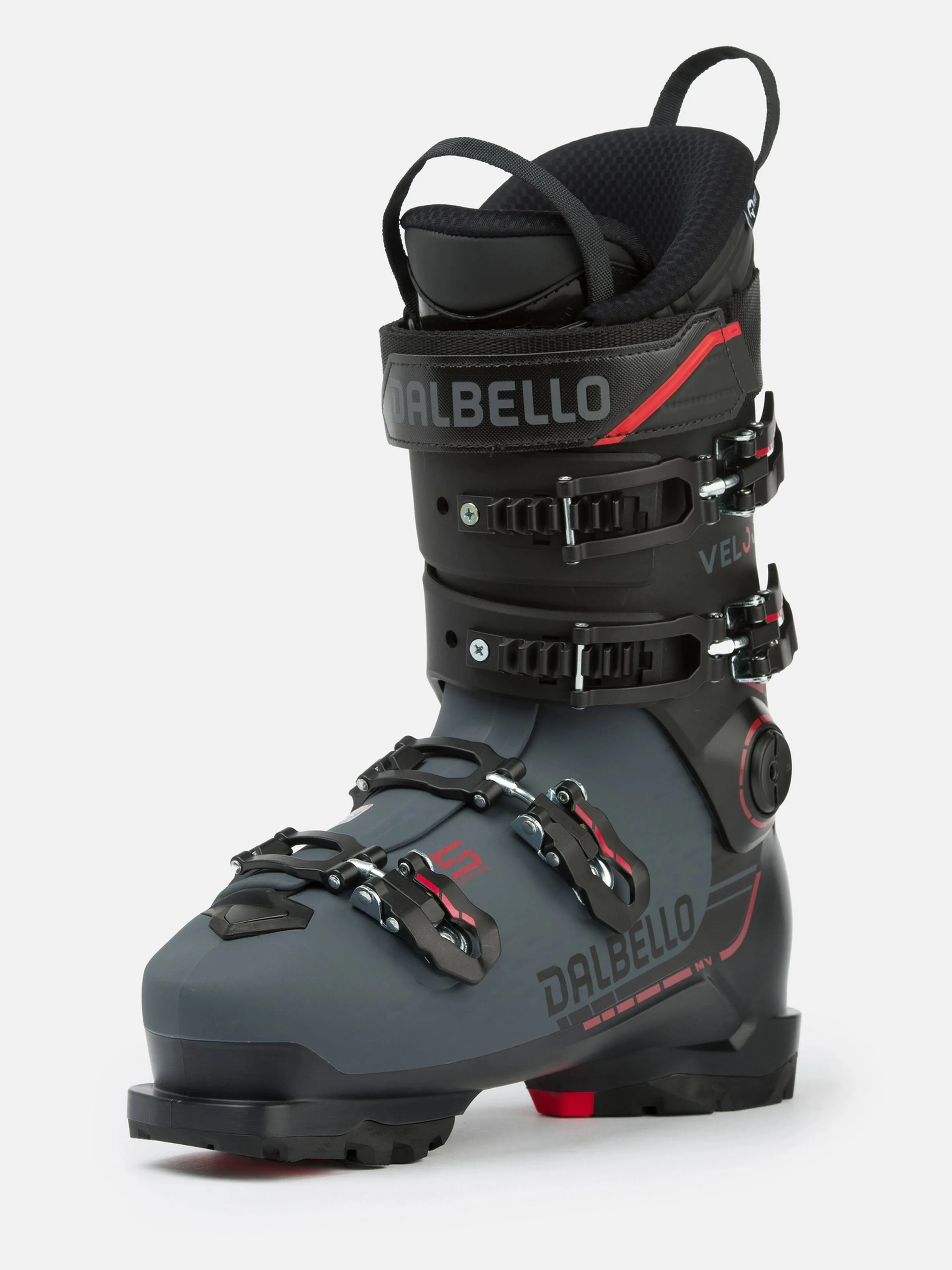 Dalbello Veloce 100 MV Ski Boots 2025 – Black/Anthracite | Superior Comfort and Precision for Advanced Skiing Performance