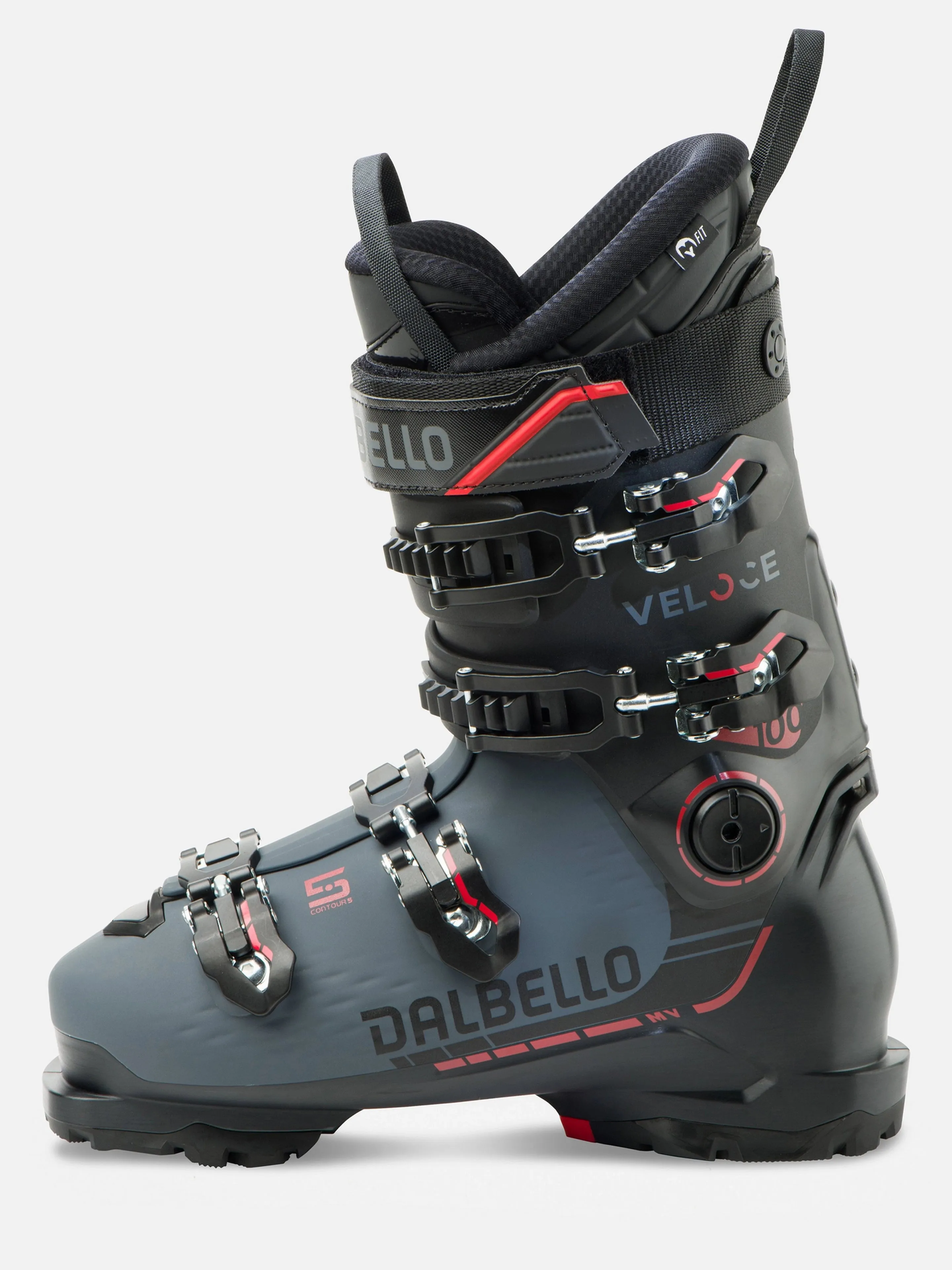 Dalbello Veloce 100 MV Ski Boots 2025 – Black/Anthracite | Superior Comfort and Precision for Advanced Skiing Performance