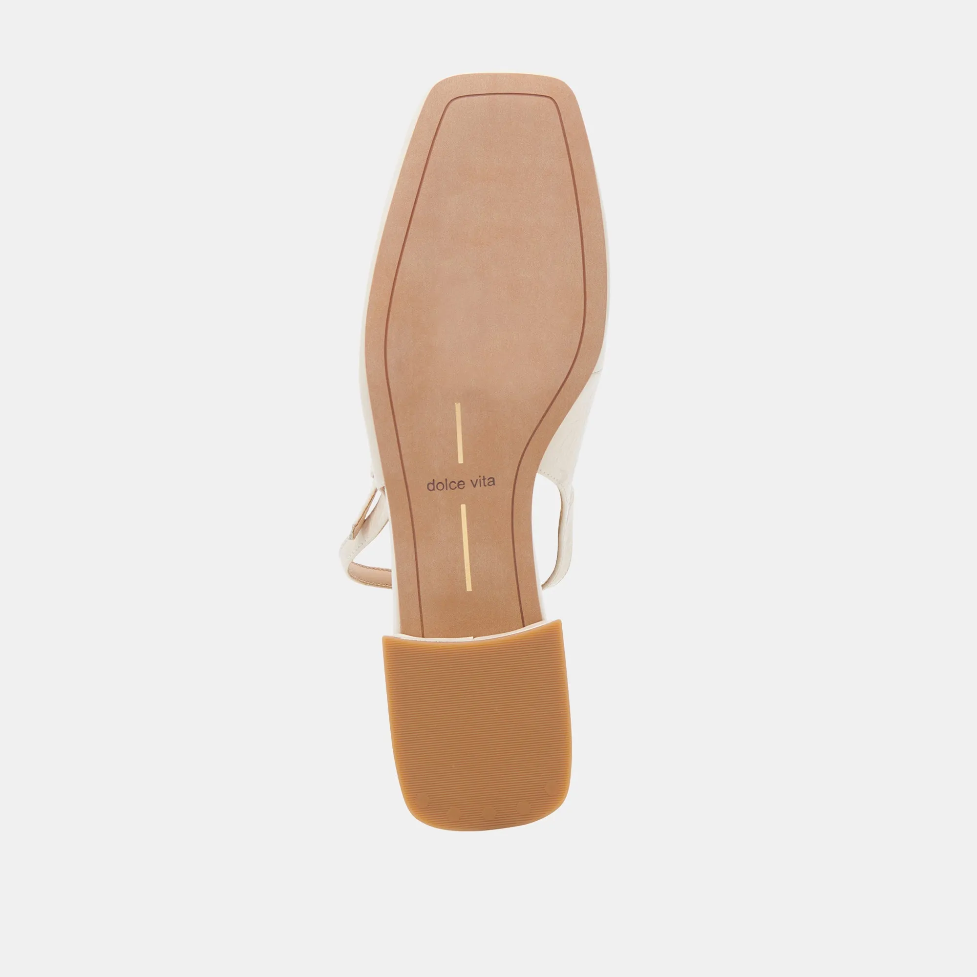 DEIDRA FLATS CREAM LEATHER