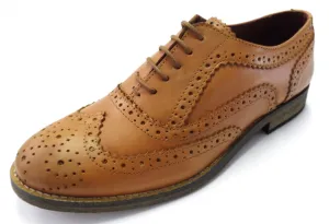 Delicious Junction Classic Ladies Rudegirl Tan Retro Leather Brogue Mod,Ska,Shoes