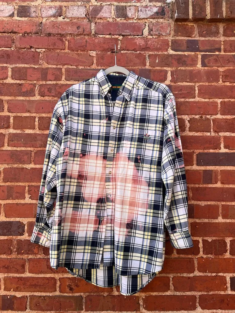 DISTRESSED KICK DUST COWBOY PLAID SHIRT