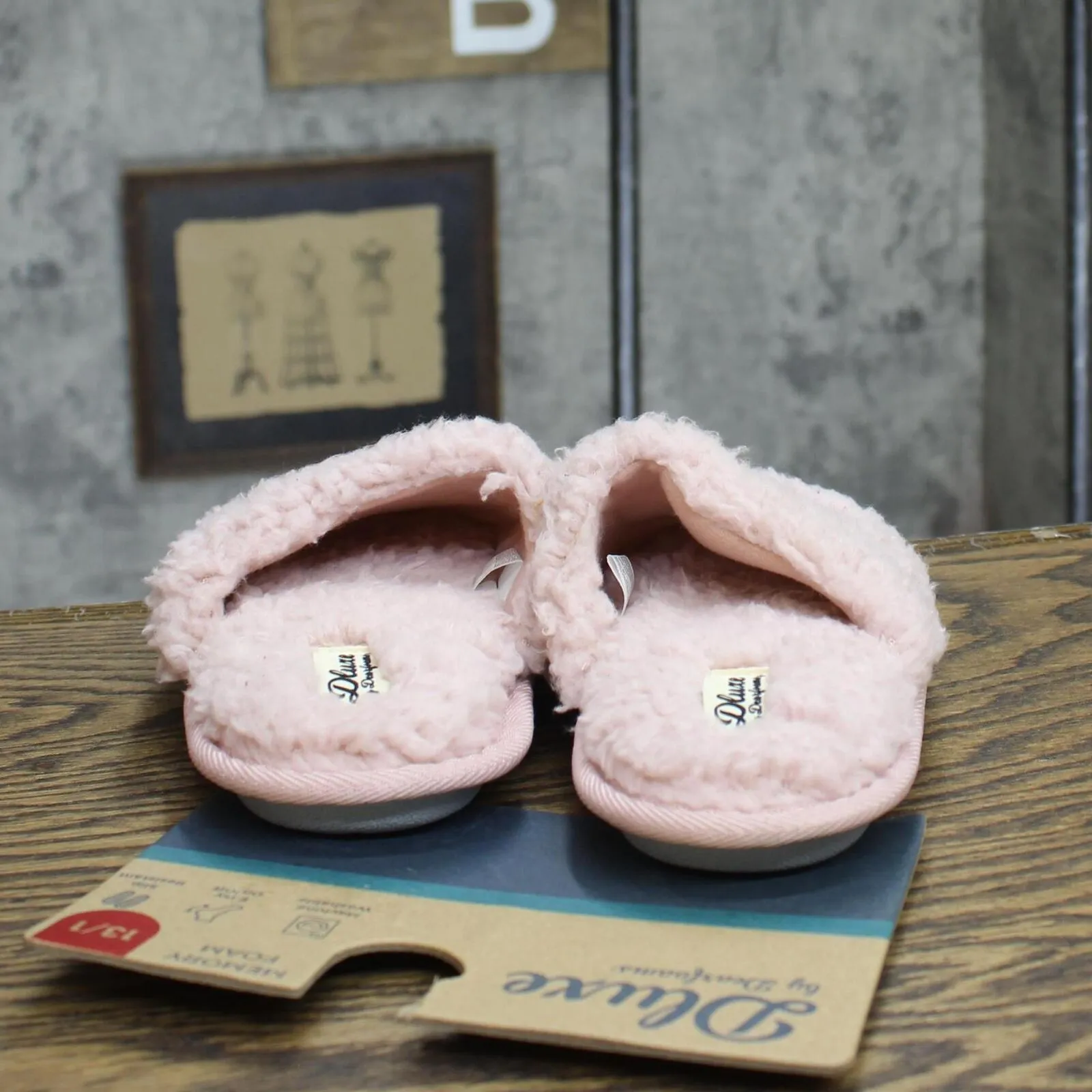 Dluxe By Dearfoams Girls Youth Happy Face Scuff Slippers 88544850