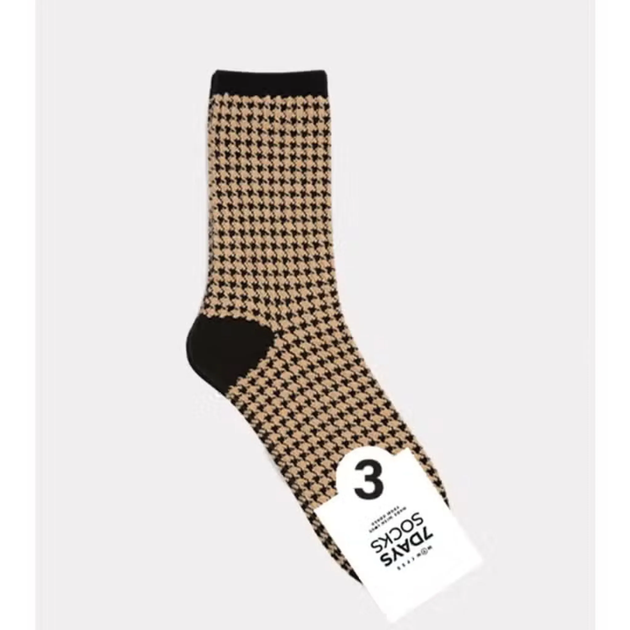 Dogtooth & Monochrome Stripe Socks