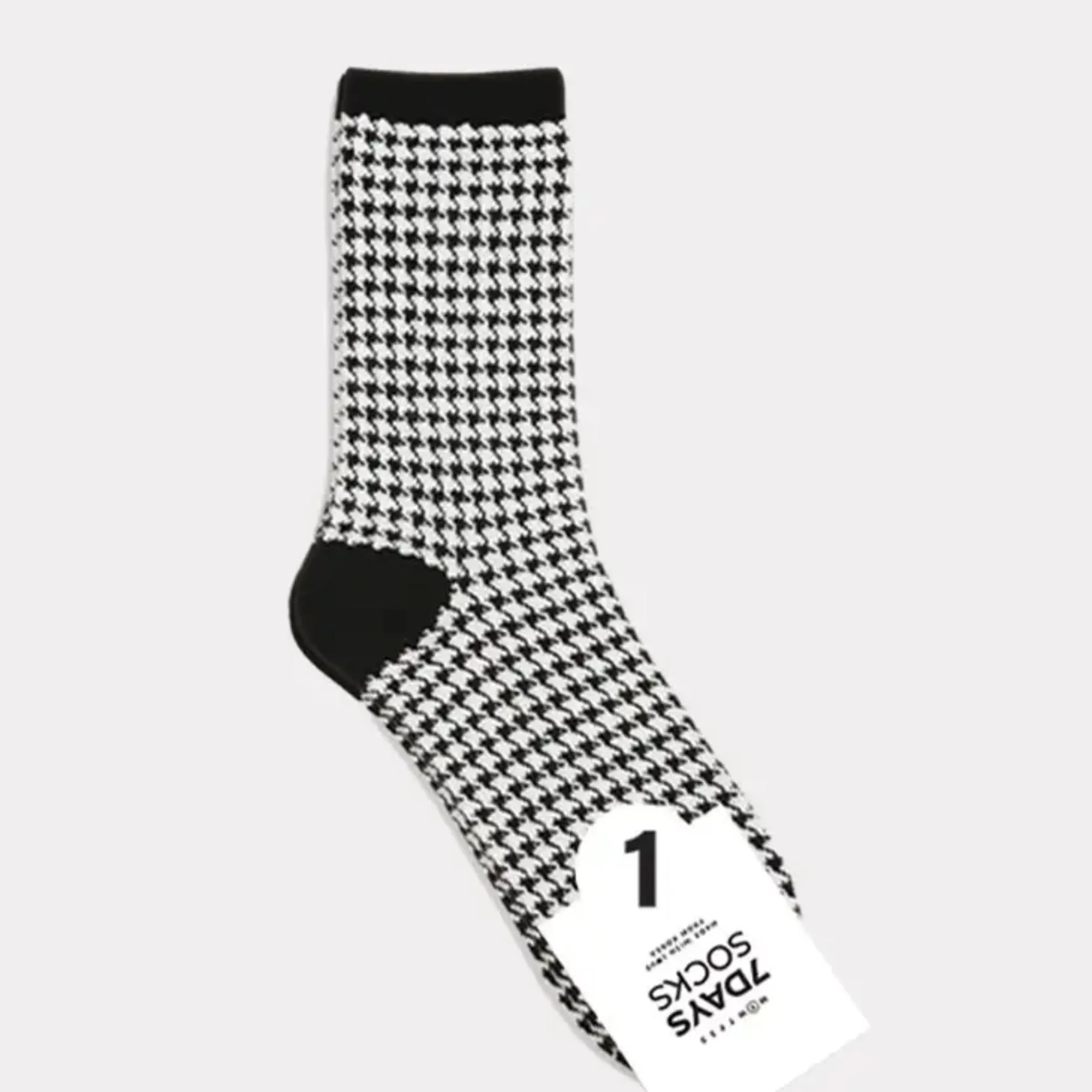 Dogtooth & Monochrome Stripe Socks