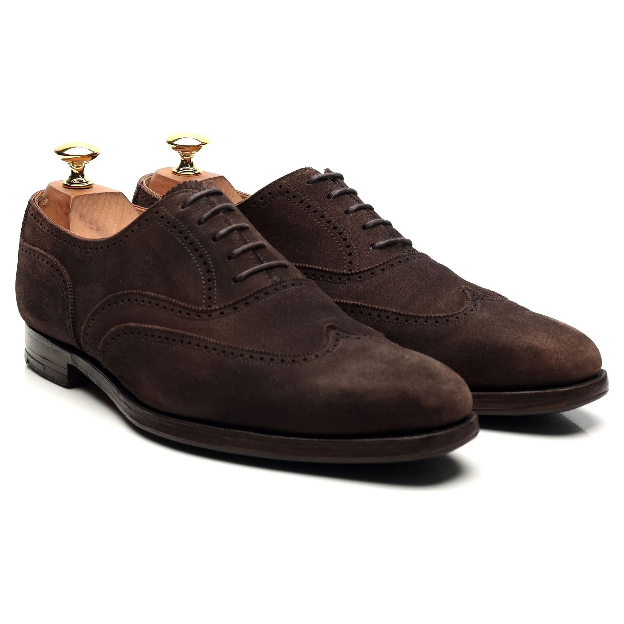 'Drummond' Dark Brown Suede Oxford Brogues UK 6 E