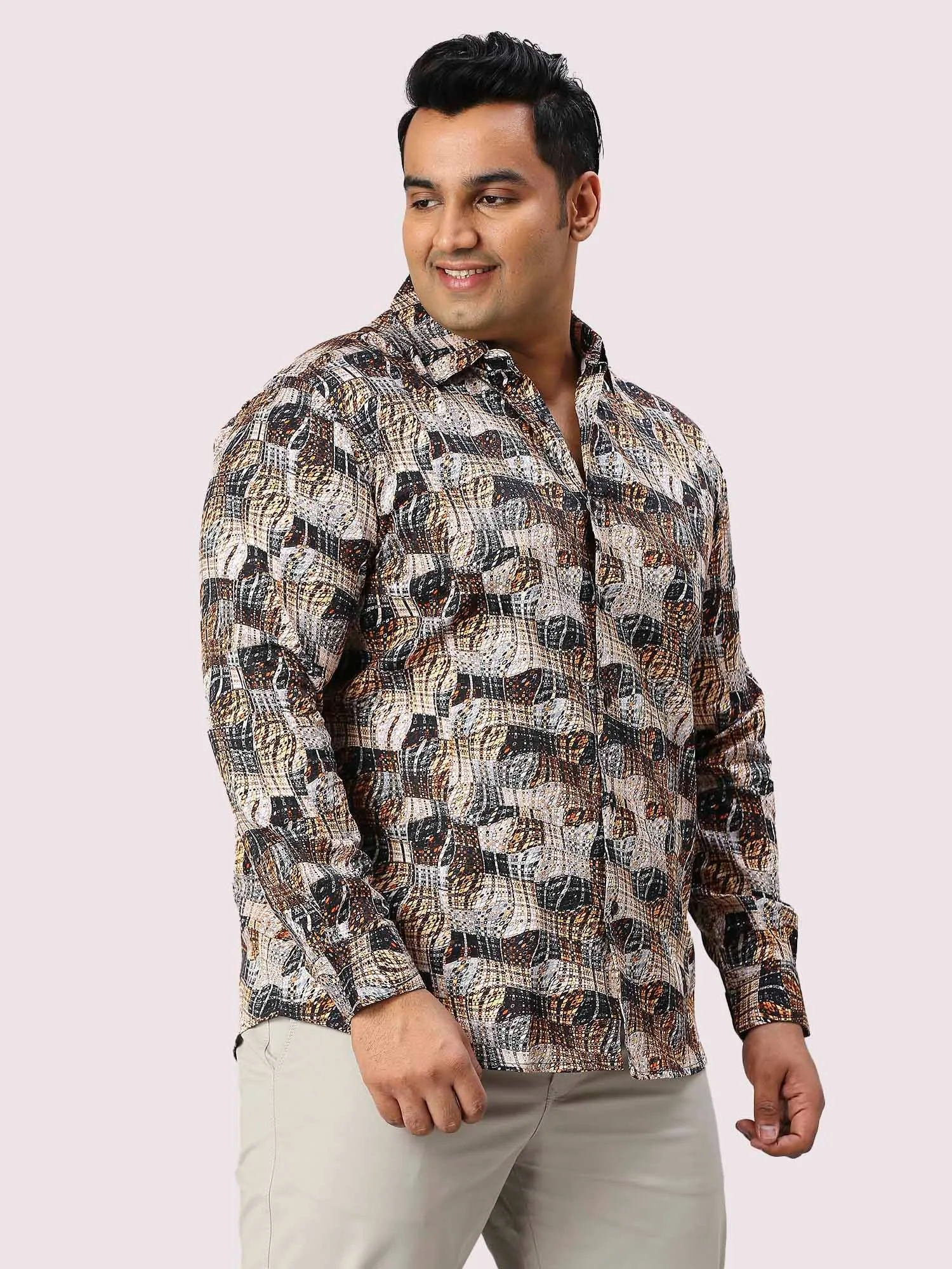 Dune Digital Printed Full Sleeve Shirt Men's Plus Size