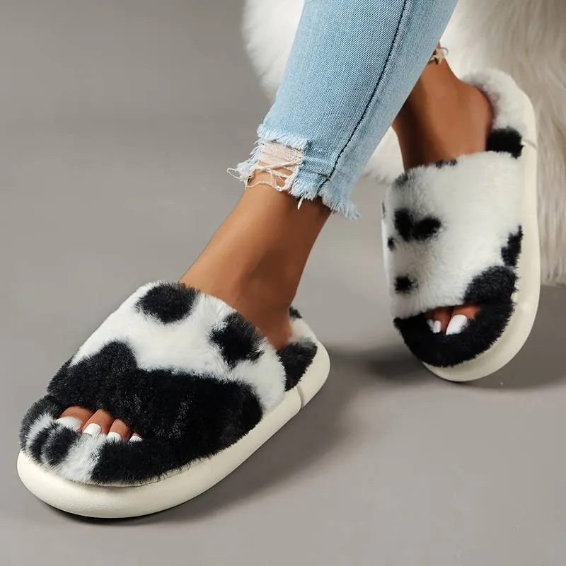 Evelien - Warm Furry House Slippers