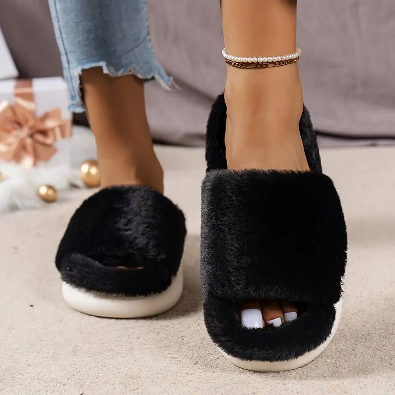 Evelien - Warm Furry House Slippers