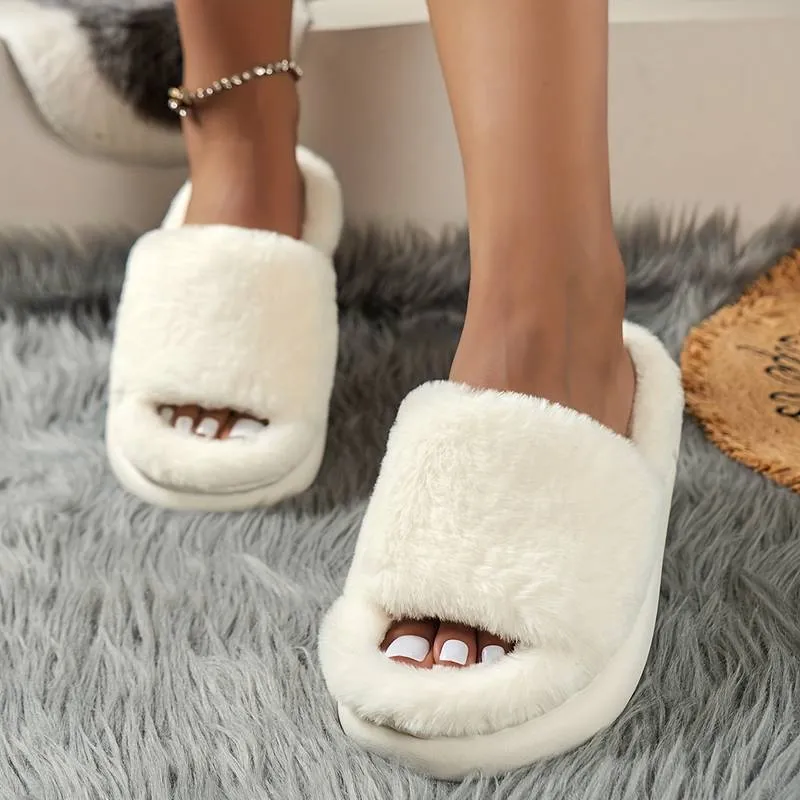 Evelien - Warm Furry House Slippers