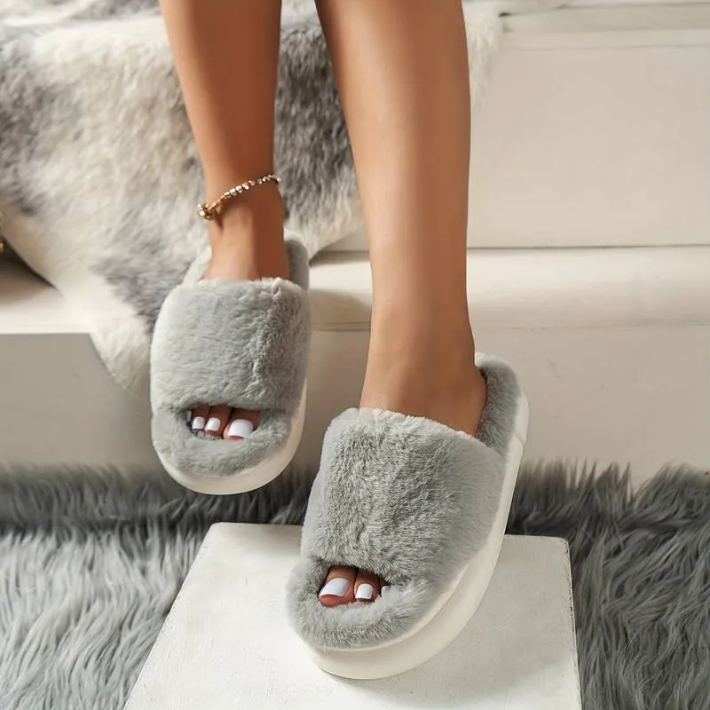 Evelien - Warm Furry House Slippers