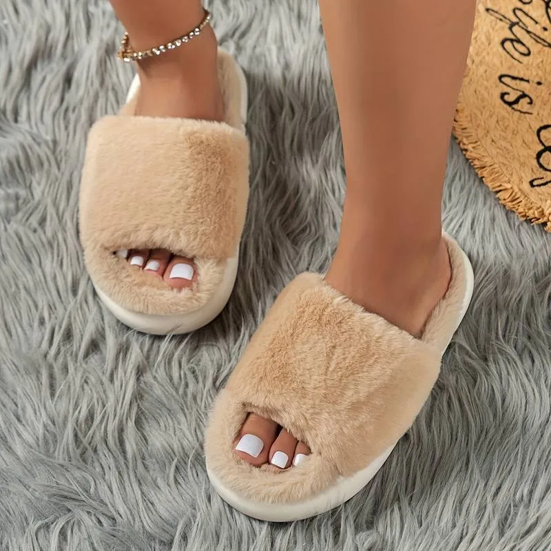 Evelien - Warm Furry House Slippers