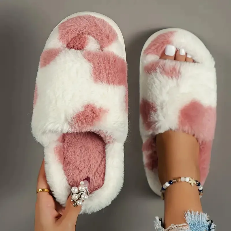 Evelien - Warm Furry House Slippers