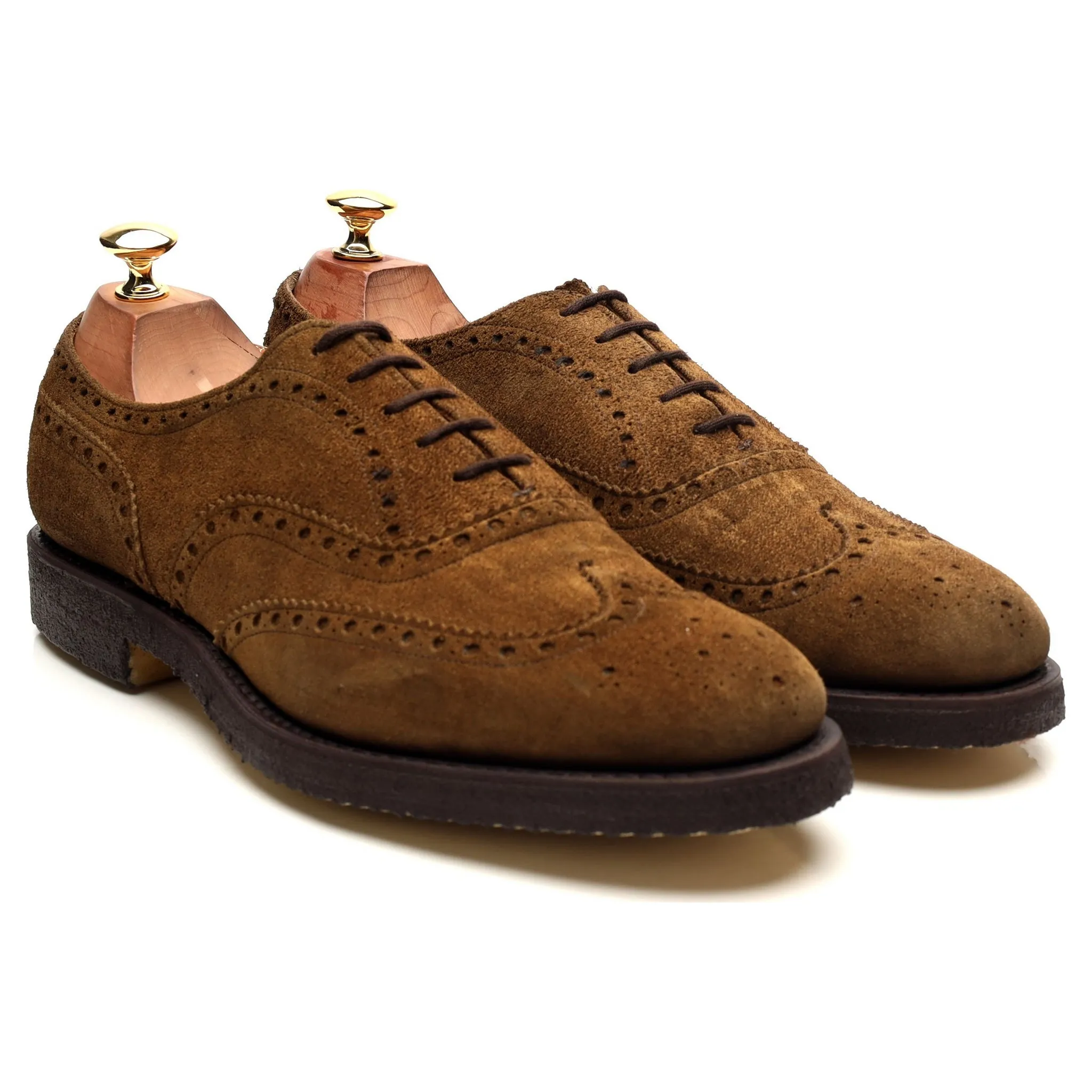 'Fairfield' Sand Brown Suede Brogues UK 9 F