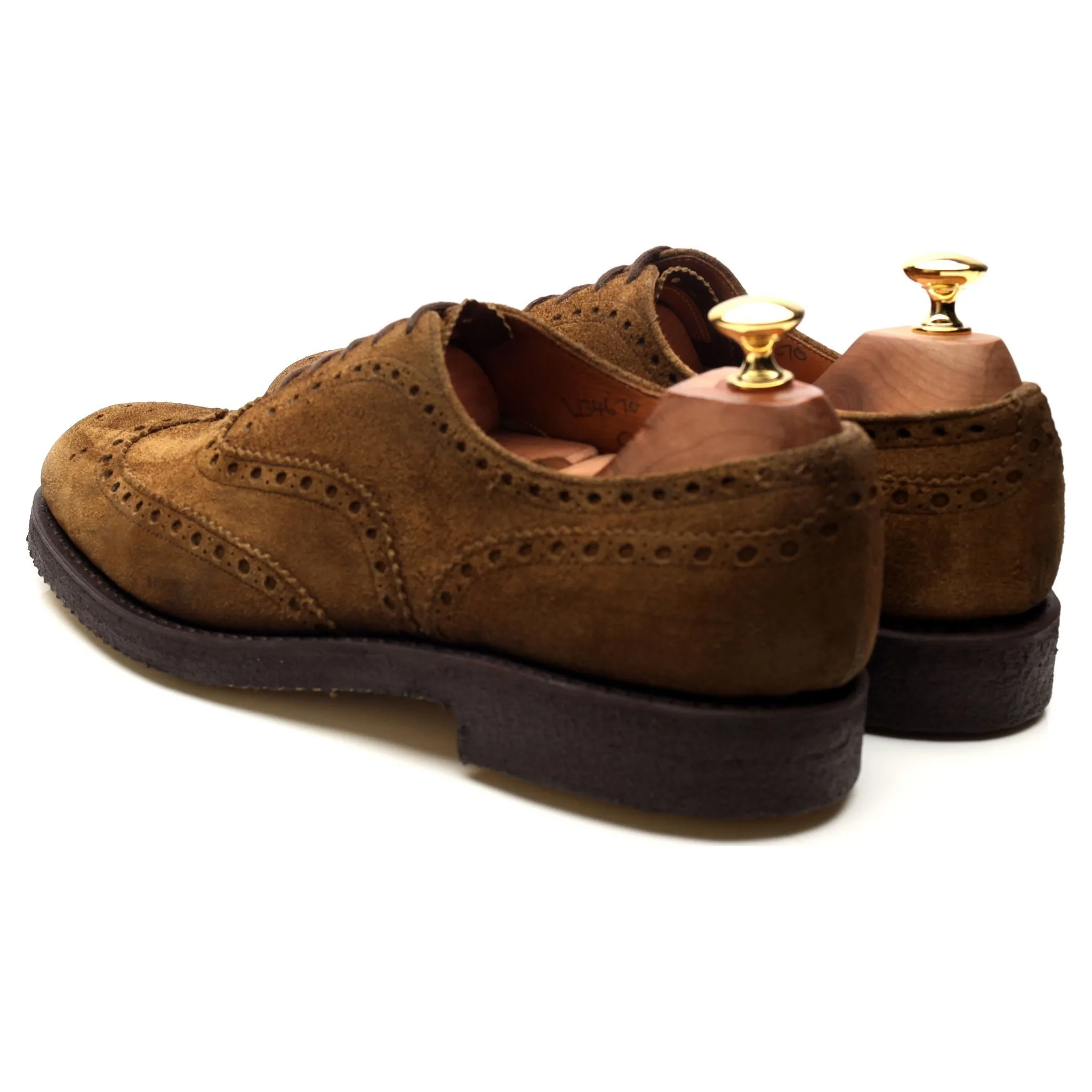 'Fairfield' Sand Brown Suede Brogues UK 9 F