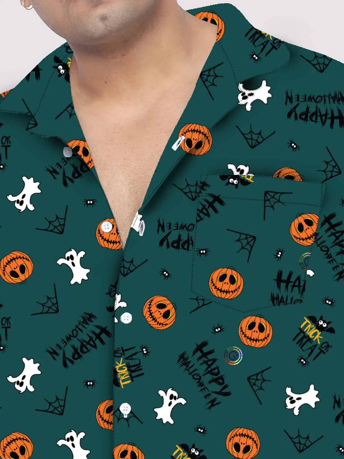 Happy Halloween Prints Plus Size Co-Ords