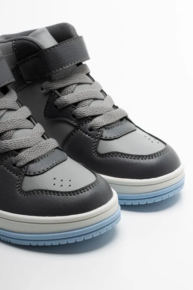 High Top Skate Sneaker Grey