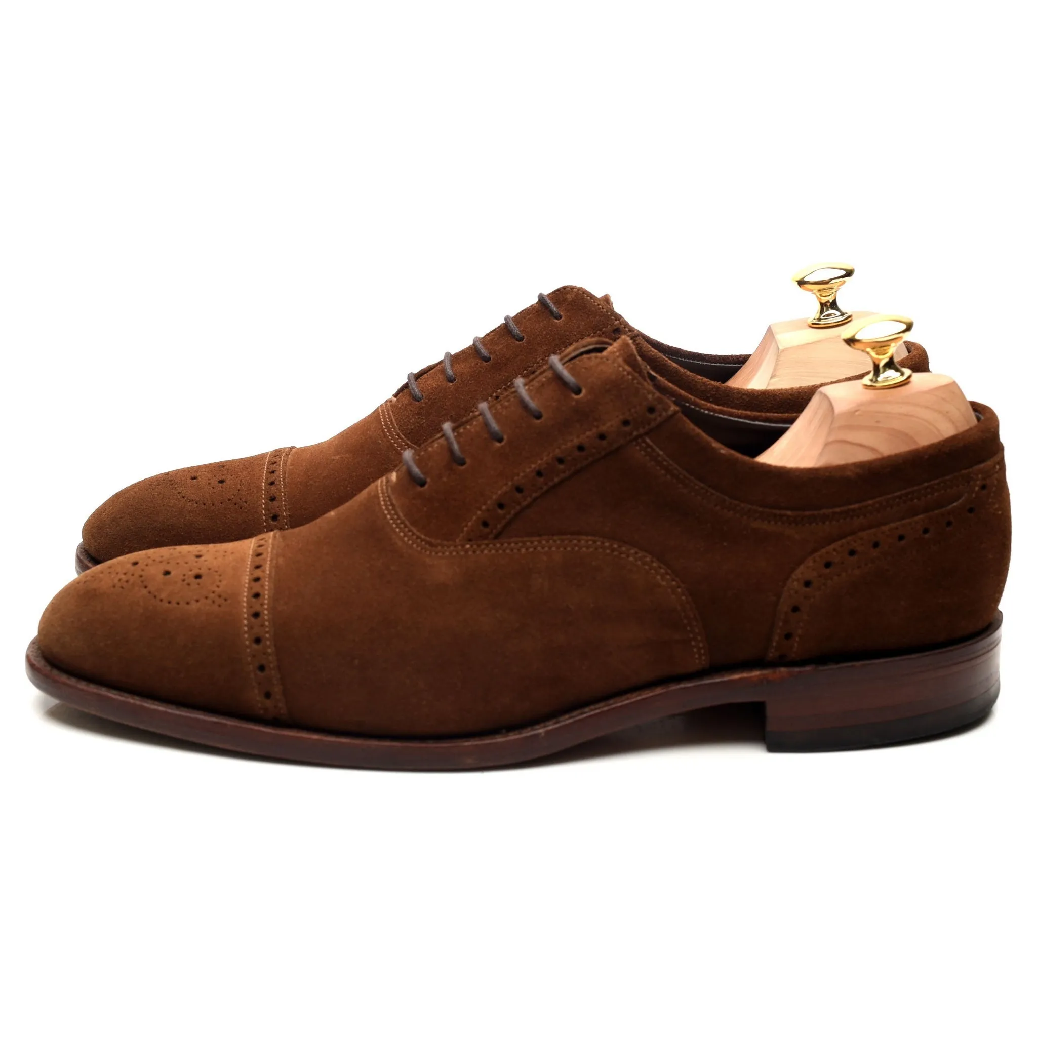 'Higham' Snuff Brown Suede Oxford Brogues UK 11 F