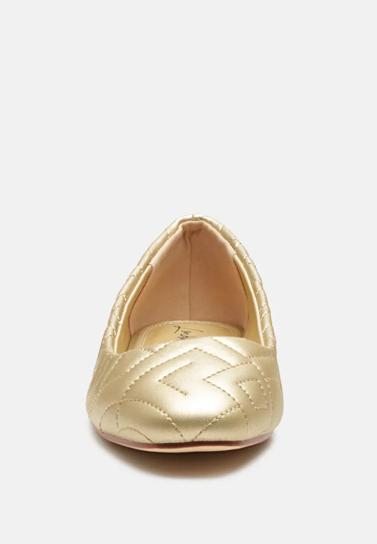 Janice Quilted Ballerina Flats