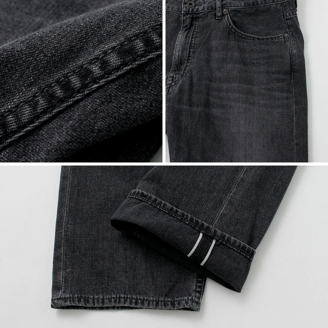 JAPAN BLUE JEANS / Prep 8oz Selvage Denim Used Black