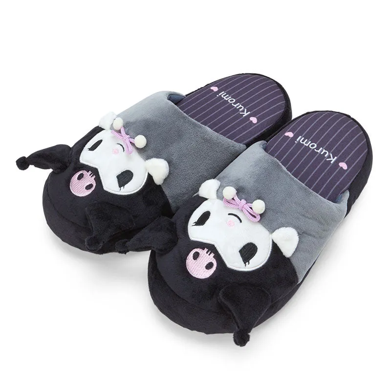 Japan Sanrio - Relaxing Warm Room x Kuromi Character Shaped Slippers