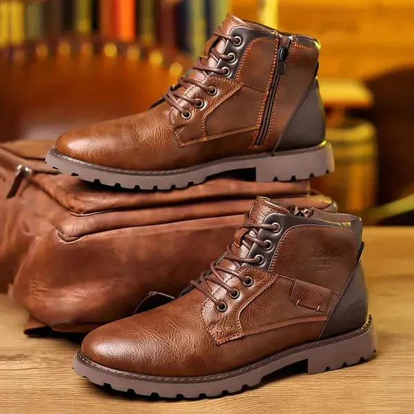 Jethro | Lace-up boots made of premium leather