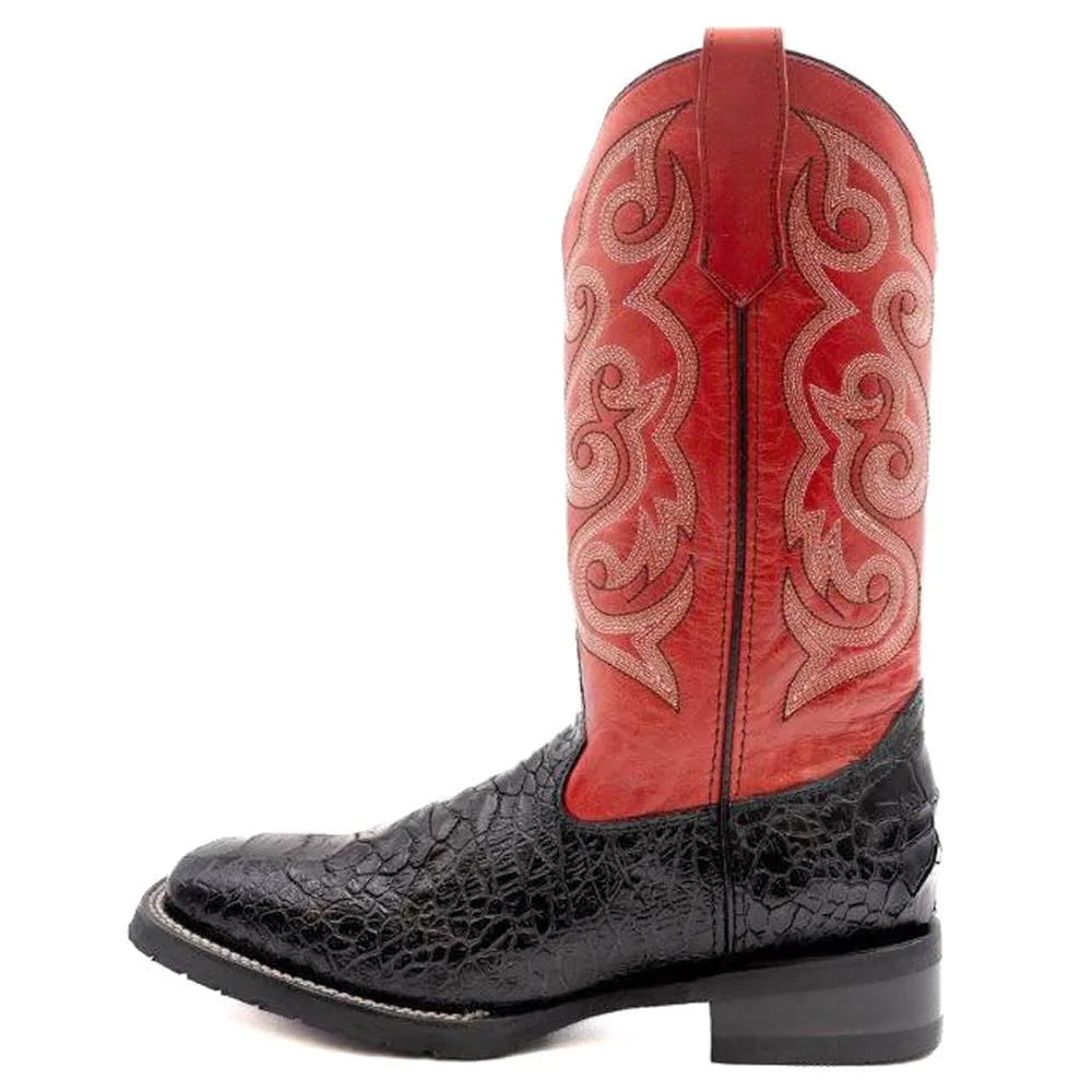 Kai Sea Turtle Embroidery Square Toe Cowboy Boots