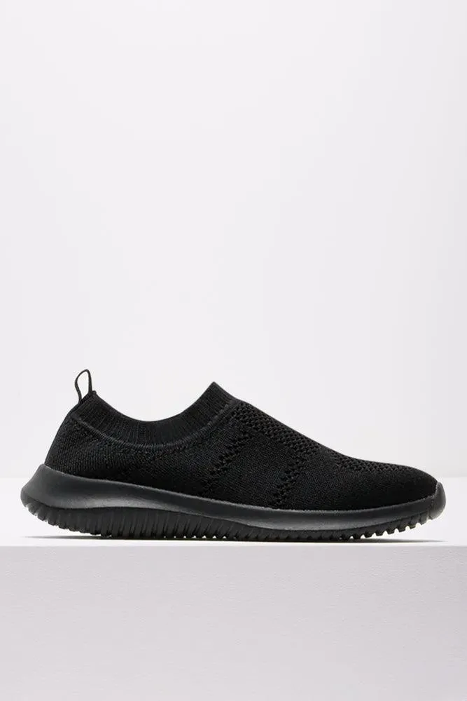 Knitted Trainer Black