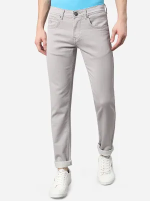 Light Grey Washed Narrow Fit Jeans | Greenfibre