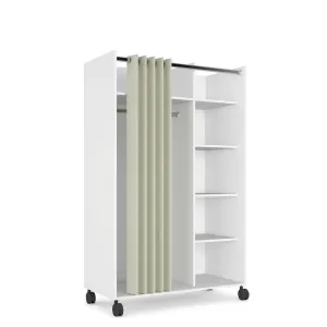 Lola Mobile Curtain Storage Center - Efficient Storage Solution for Clothes and Accessories