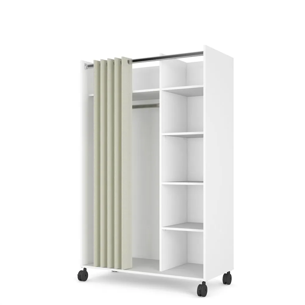 Lola Mobile Curtain Storage Center - Efficient Storage Solution for Clothes and Accessories