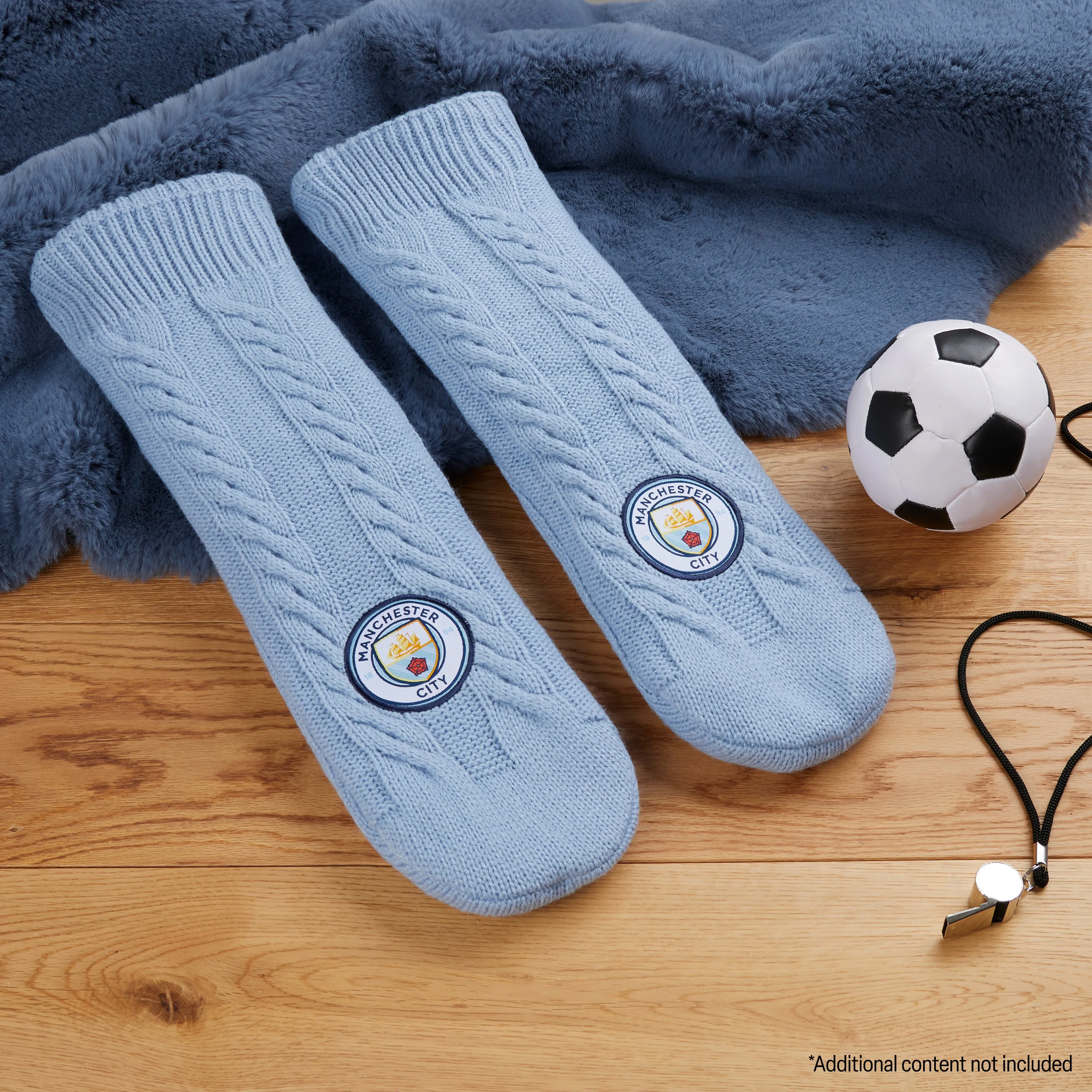 Manchester City FC Slipper Socks for Men and Teenagers