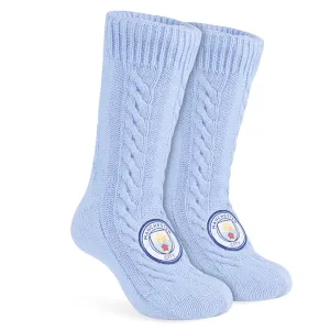 Manchester City FC Slipper Socks for Men and Teenagers