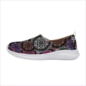 Mandala Graffiti Womens Casual Slip On Shoe